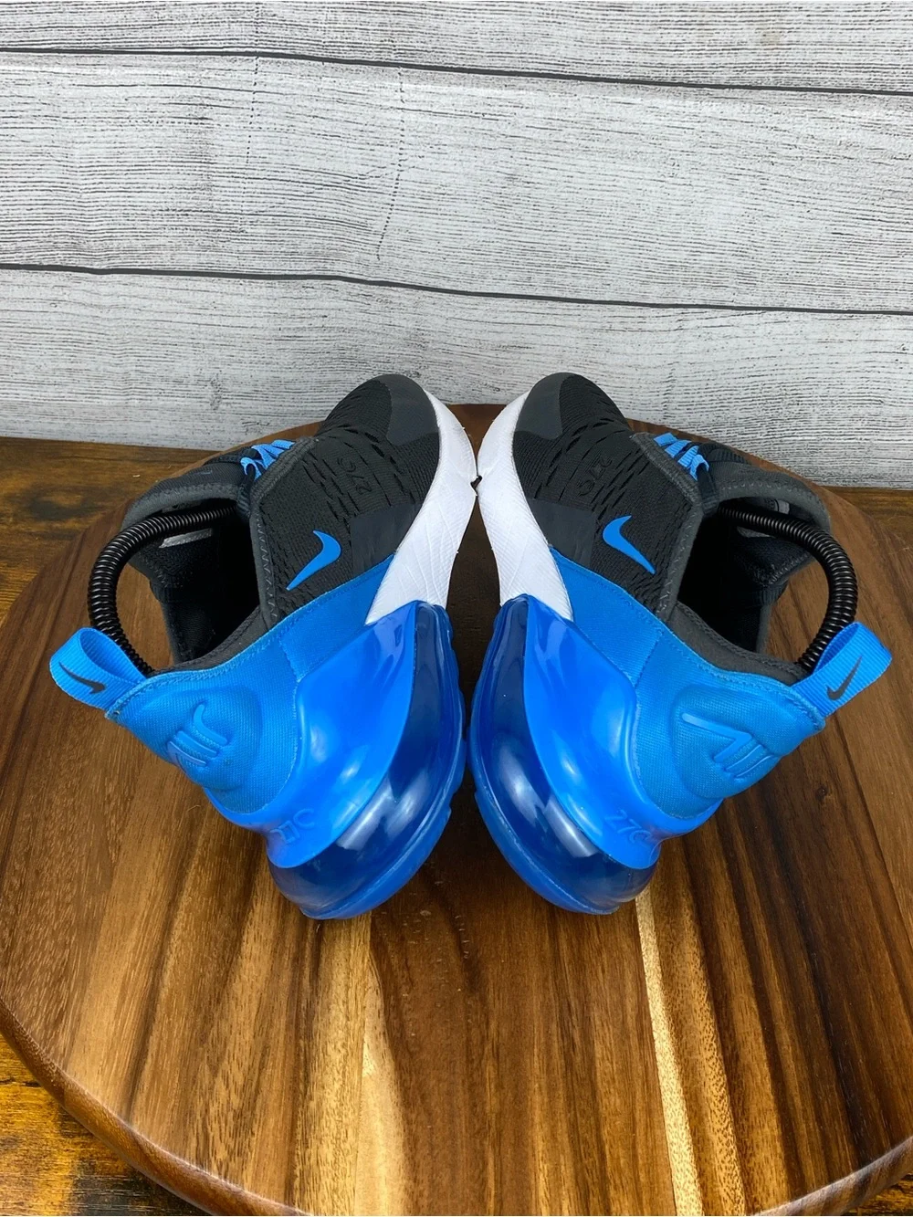 Nike Air Max 270 Grey Photo Blue Youth Shoes 943345-034 Sneaker Size 5 Y
